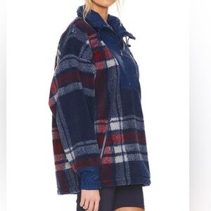 Adidas by Stella McCartney Fleece Plaid Jacket